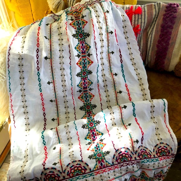 Johnny Was JWLA Verena Linen Skirt - Picture 3 of 3